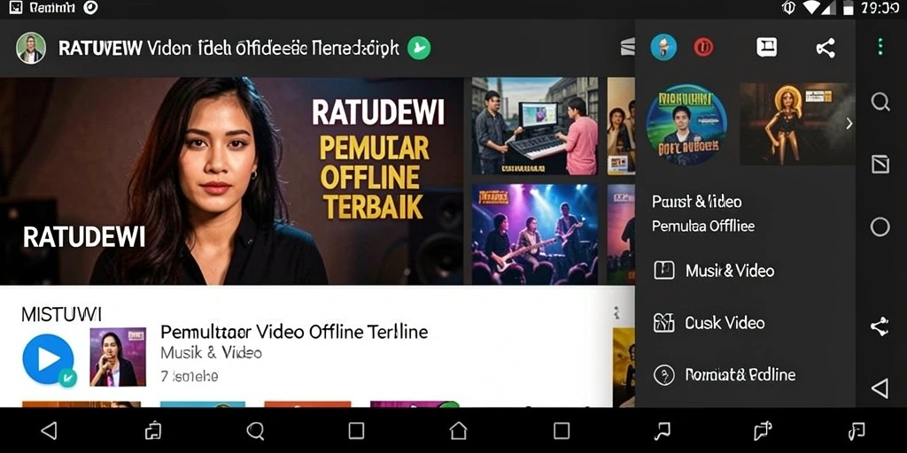 Tampilan antarmuka RATUDEWI yang sederhana dan fungsional.