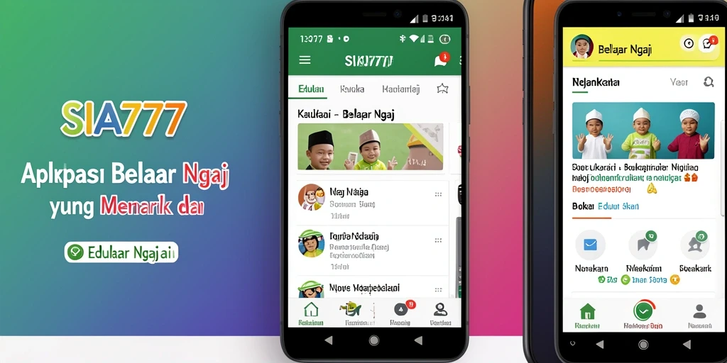 Tampilan antarmuka SIA777 yang intuitif untuk belajar ngaji.