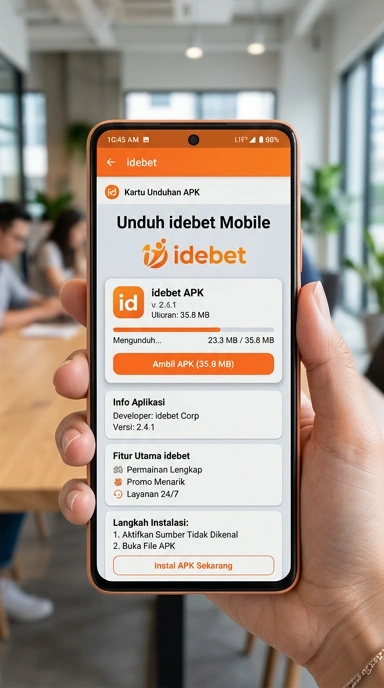 Tampilan halaman APK idebet